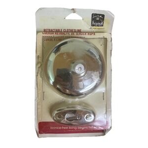 Homz Retractable Clothesline Chrome 8 ft 2009 NEW *open box